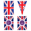Bandeira da bandeira da Inglaterra pendura bandeiras queen dia de cordas bandeiras de festa para celebrações festas de rua queen platinum jubileu