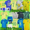 Brasils Soccer Jerseys Pele Ronaldo Ronaldinho 2024 Homens Kit Kit Mulheres Brasil Meninos Uniforme Vini Jr Rodrygo Versão do Jogador 20 21 22 22 22 24 25 Camisa de futebol GK