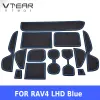 Vtear pour Toyota RAV4 XA50 RAV 4 PORTE GROOVE MAT ANTI SLIP Rubber Gate Padt Car Nterior Car-Styling Accessoires 2019 2020