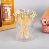 Forks 100Pcs Cocktail Picks Ball Decorative Toothpicks For Appetizers Skewers Bamboo Fruit Sticks