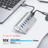 Hubs ORICO Multiple USB A Type C Hub 4/7 Slot Docking Station Multi USB 3.0 Port Splitter Extensor Charge Adapter for Macbook Laptop