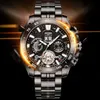 Szwajcarska oryginalna marka Water Ghost Watch męskie w pełni automatyczne mechaniczne Waterproof Waterproof Large