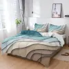 Gradient Duvet Cover Set Modern Geometric Abstract Ripple Art Bedding Set Soft Microfiber Quilt Cover Twin King For Adults Decor