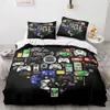 Game King Queen Duvet Cover Cover 3D Black Game Hands Set da letto per bambini Teens Man Gamer Camera da letto Copritura Copertina Copertina