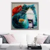 Evershine Diamond Painting Cat Full Square Diamond Stickerei Tierbilder Strauchstiche Cross Stitch Diamond Mosaic Home Decor