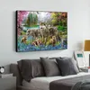 5D DIY Diamond Painting Full Square/Round Wolf Diamond Mosaic Cross Stitch Комплекты для животных продажа вышивка дома декор подарок подарок искусство