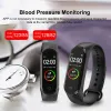 Montre M4 Smart Digital Watch Bracelet for Men Femmes avec une surveillance du rythme cardiaque Pidomètre Calorie Counter Health Sport Tracker