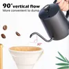 350ml Drip Kettle Coffee Tea Pot With Thermometer Nonstick Coating Food Grade Stainless Steel Thin Mouth Gooseneck 240410