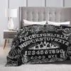 Ouija Board Black Ultra-Soft Maneta Flanel Flannel Velvet Plush Throw Blanket