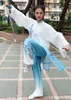 personalizados 3pcs/set women bordando phoenix tai chi uniformes taijiquan ternos véu wushu gradiente de roupas de artes marciais