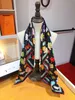 Fashion klasyczny jedwabny kwadratowy szalik Animal Printsl Nowa dziewczyna miękka tkanina projektant g Twill Scarf Exquipite Accessories Wszechstronny wybór opaski na głowę 90x90 2 kolor