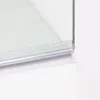 2x50 cm transparente Duschversiegelungsstreifenbadesschilddetür Feger Wasser Blockierstreifen kleberfreie Weatherstrip für 6 bis 12 mm Glas