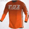 Fietsende shirts tops 2022 mx heren zomer lange mouwen bergkeuken bergbekbik fietsen ademende designer kleding motorcross jersey hpit y240410