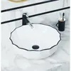 Nordic Platform Basin Bathroom Washbasins Ceramic Creative Bathroom Sinks Single Basin Household Kitchen Washing Sinks Modern