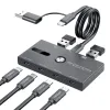 Hubs USBC Hub Docking Station 10Gbps med 4 portar USB C 3.2 Gen2 USB C Splitter för bärbar dator/Pro iPad Connecting Mouse