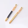 1PCS manuel Fluide Gold Foil 14 cm Tatouage Pen Microblading Permanent Makeup Makeuvrow Manual Pen 2 Utilisation pour les aiguilles plates ou rondes