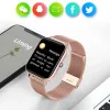 Montres 2023New Smart Watch Women Men 1,69 "Complete Touch Bluetooth Call Fitness Tracker Sécurité car