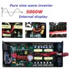 Inverter 4000W 5000W Saf Sinüs Dalga İnverter DC12V 24V 48V 60V - AC 110V 220V Güneş Güç Voltaj Dönüştürücü Araç Ev