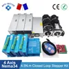 4 Axis Nema 34 4.5Nm Closed Loop Stepper Motor Kit+CL-HSS860 Stepper Driver+400W 48V Power Supply+Mach3 Control Board for CNC