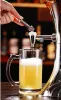 1.5 L Plastic Tabletop Wine Beer Tower Beverage Juice Dispenser with LED Colorful Shinning Lights Golden and Silver wine pourer