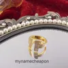 Anneaux de concepteur de haut niveau pour les femmes Tifancy Version incrustée Lumière Luxury Ouverture Highend Ring Opening Ring Design Index Ring Finger Original 1: 1 LOGO