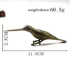 Solid Copper Long Mouth Bird Statue Ornaments Classic Brass Animal Woodpecker Figurines Home Desk Decorations Pu 'er Tea Needle