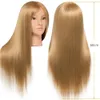 Tête de poupées avec 65 cm de haute qualité Synthetic Hair Mannequin Head for Hair-Wrack Training Head Hairstyles Hairdressing Style