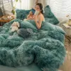Multico quilt täcker vinter varm säng plysch sammet sängkläder set ull kashmir mink fleece täcke täcke kudde flickor prinsessa