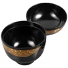 Dinnerware Sets Rice Bowl Covered Soup Lidded Service Sushi Japanese Style Bowls Melamine Container Kitchen Supply