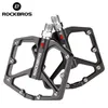 RockBros MTB Cycling Ultralight Pedal Bike Bicycle Dealed Du Lager Pedalen Aluminium Ally Crmo Non-slip Cleat Bike Pedalen