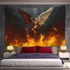 Angel Devil Tapeçaria Parede do inferno pendurado Witchcraft Wall Tapestry Hippie Wall Carpets Decor Psicodelic Halloween tapeçaria