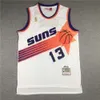 Maglie da basket Summer Jersey Suns 13 Nash Barkley ricamato a maglia di allenamento in mesh sport