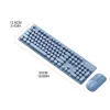 Combos 104 Rechargeable Wireless Bluetooth Compatible Keyboard and Mouse Set UltraHin Double Mode pour Home Office Dropship