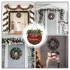 Fiori decorativi Merry Christmas Wherte Wall Doord Appedisce segni di portico in legno rotondo multifunzionale per accessori per decorazioni all'aperto