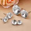 10pcs Crystal Upolstery Nails Diamond Boutons Decorative Tacks Studs Pins 14/16/18/20/25 / 30 mm Bataille de tête de lit en cuir Sac de canapé