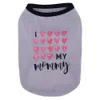 OIMG Funny Pet Dog Clothes Summer Mini Boss Dog Shirts "I Love Mommy "Dog Vest Pomeranian Bulldog Puppy Clothes Tshirt For Spitz