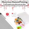 DIY 5D 미스터리 동물 다이아몬드 페인팅, 다이아몬드 예술 페인트 신비한 풀 드릴 자수 수제 사진 크로스 스티치