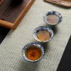 Retro Chinese Ceramic Tea Set Tea Set Small Tea Cup Single Cup Blue and White Porcelain Cup Chazhan Personal Cup Bowl Master Cup