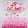 Jednorożec tęczowy stół tiulowy spódnica syrenka stolik tutu spódnice na baby shower urodziny
