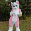 2024 Vendite calde Halloween Wolf Husky Dog Mascot Costume Vestite Fancy Abito Carnevale Custom Fancy Costume Caratteri Costumi