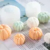 Halloween Kształt dyni świec DIY pleśń aromaterapia tynk świeca 3D silikonowa pleśń ręcznie wykonana aromat świece mydła pleśń