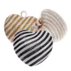 Gloig Heart Design Women Clutch Evening.