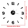 3D Wall Clock DIY Mirror Wall Stickers Home Decor Quartz Needle Watch Living Room Removable Art Decal Sticker reloj de pared Hot