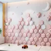 3d bed hoofdeinde muur sticker zelfklevende behang slaapkamer tatami achtergrond decor esthetisch hoofd bord cabecero hoofdsteunen