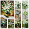 Momoarart 5d Diamond Mosaic Lily of the Valley Diamond Painting Flower Picture Rhinestones perle quadrate piene ricami