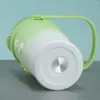 Vattenflaskor Spill-Proof Tumbler Cup Heat Isolated Bottle Rostfritt stål med läckobeständig halm för hemmet