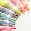 2Pcs Color Highlighter Children's Macarons Students with Office Highlights Text Highlight Marker Pen School Stationery Supplies