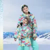 Honeyking Kids Ski Outwear Winter Warmroprowing Sports Sports Snow Vestes Snow Vestes Girls Snowboard M manteau pour l'équipement de vêtements de ski