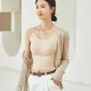 Camisoles & Tanks BirdTree Lining 89%Real Silk Solid Suspender Bra Women Soft Support Traceless Sexy Comfortable Vest 2024 Summer P43006QC