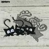 Cat Family Metal Cutting Dies Plantilla de álbum de recortes DIY CARJETA DE PAPEL SEST CARDE DE LA CARRACIÓN DE LA CABEZA Craft New Dies para 2021